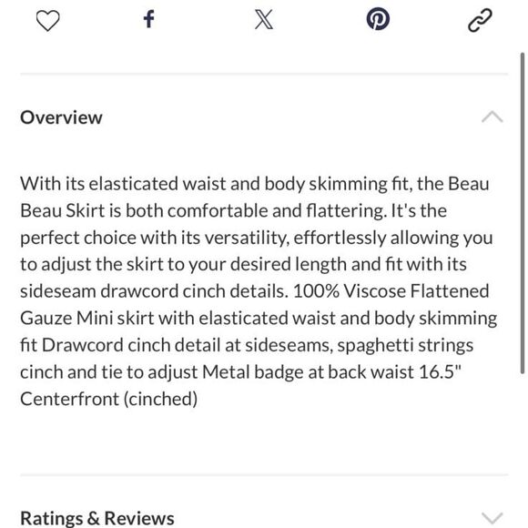 Volcom Beau Beau Gauze Mini Skirt Vintage Black NWT - Picture 4 of 10